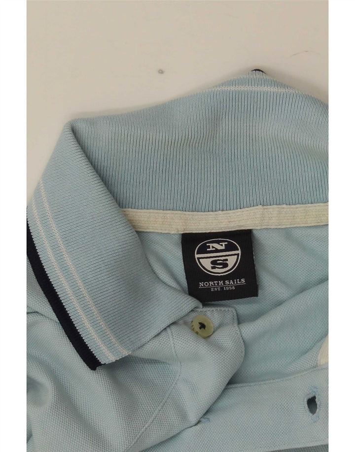 North Sails Mens Polo Shirt Small Blue Cotton