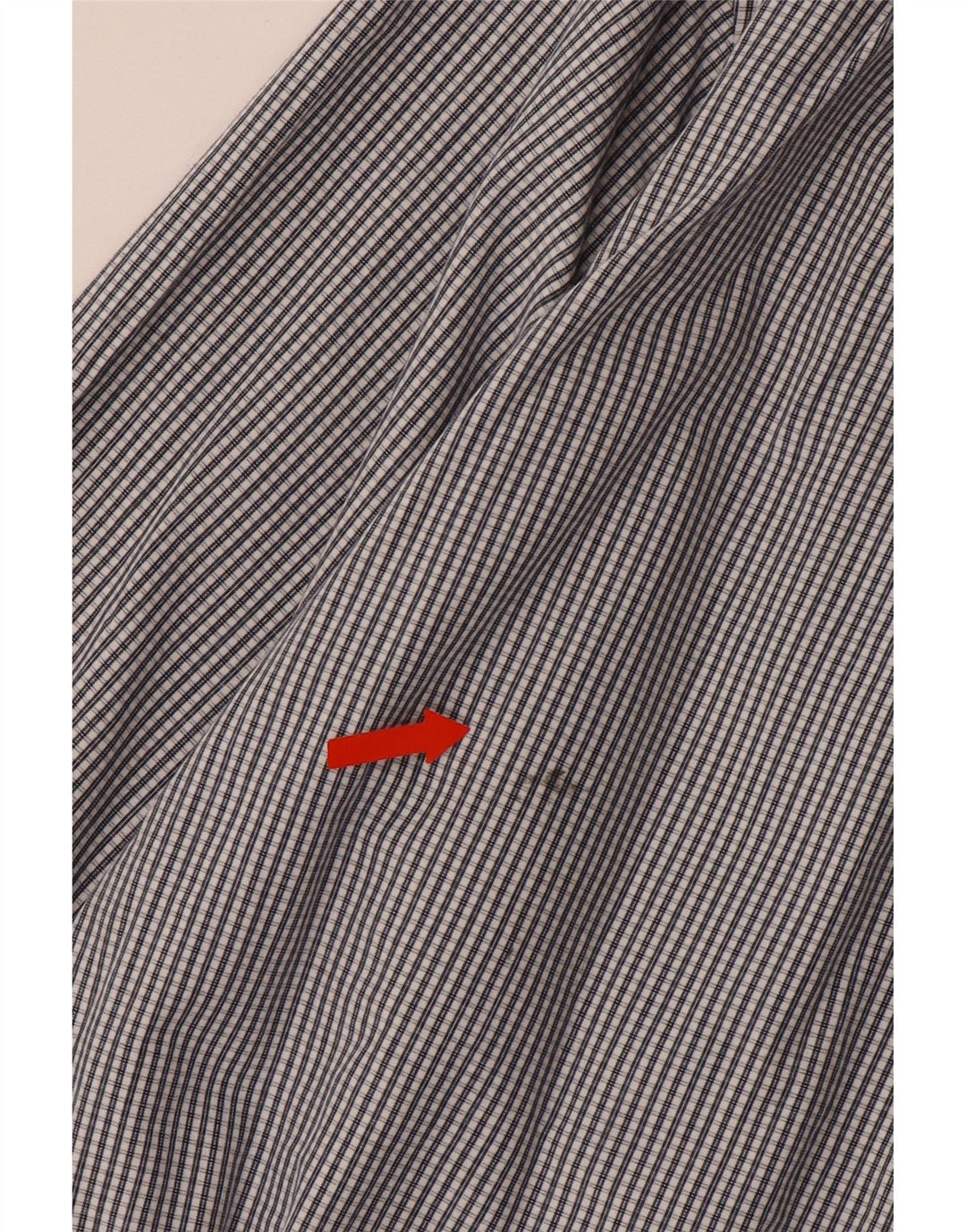 IZOD Mens Shirt Large Grey Gingham Cotton