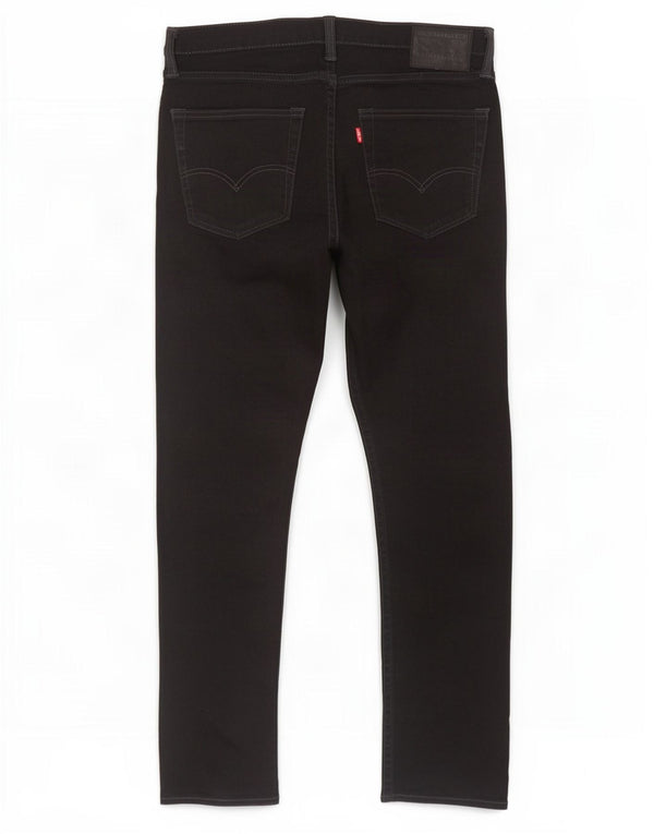 Levi's Mens 522 Slim Tapered Jeans W32 L30 Black Cotton