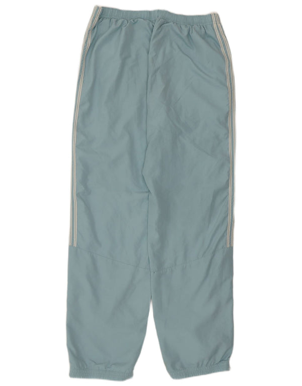 Adidas Womens Windbreaker Trousers UK 12 Medium Blue Polyester