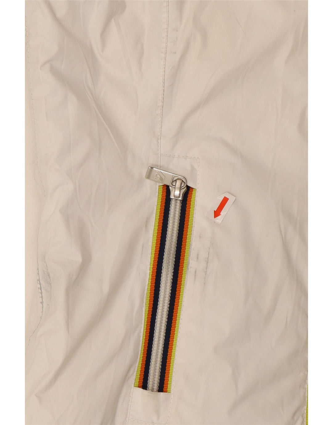 K-WAY Girls Hooded Reversible Padded Jacket 8-9 Years White Polyamide