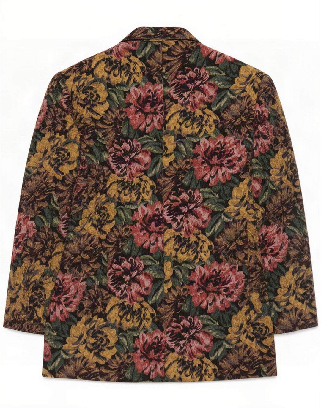 Vintage Womens 2 Button Blazer Jacket UK 12 Medium Multicoloured Floral