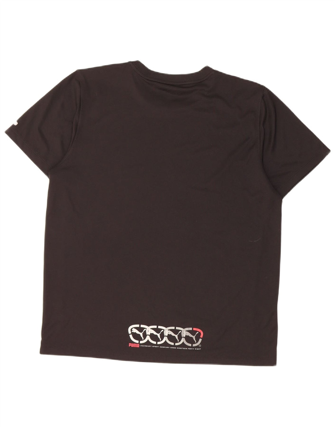 Puma Mens Graphic T-Shirt Top Medium Black