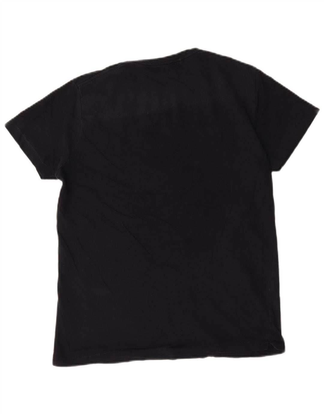 French Connection Mens T-Shirt Top Medium Navy Blue Cotton