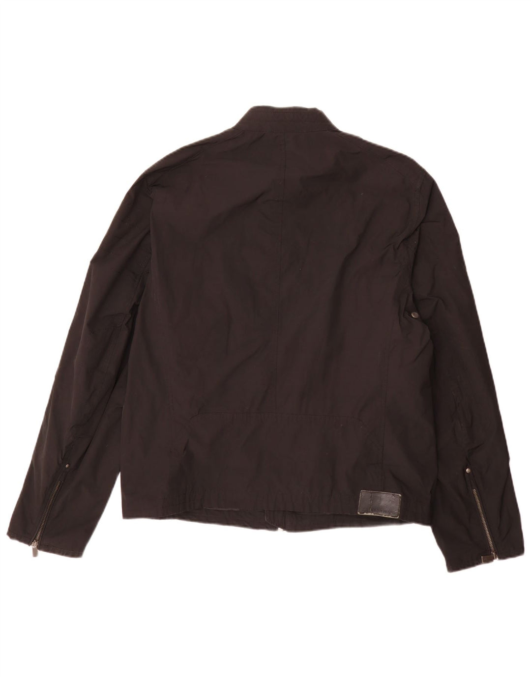 Trussardi Mens Biker Jacket UK 36 Small Black