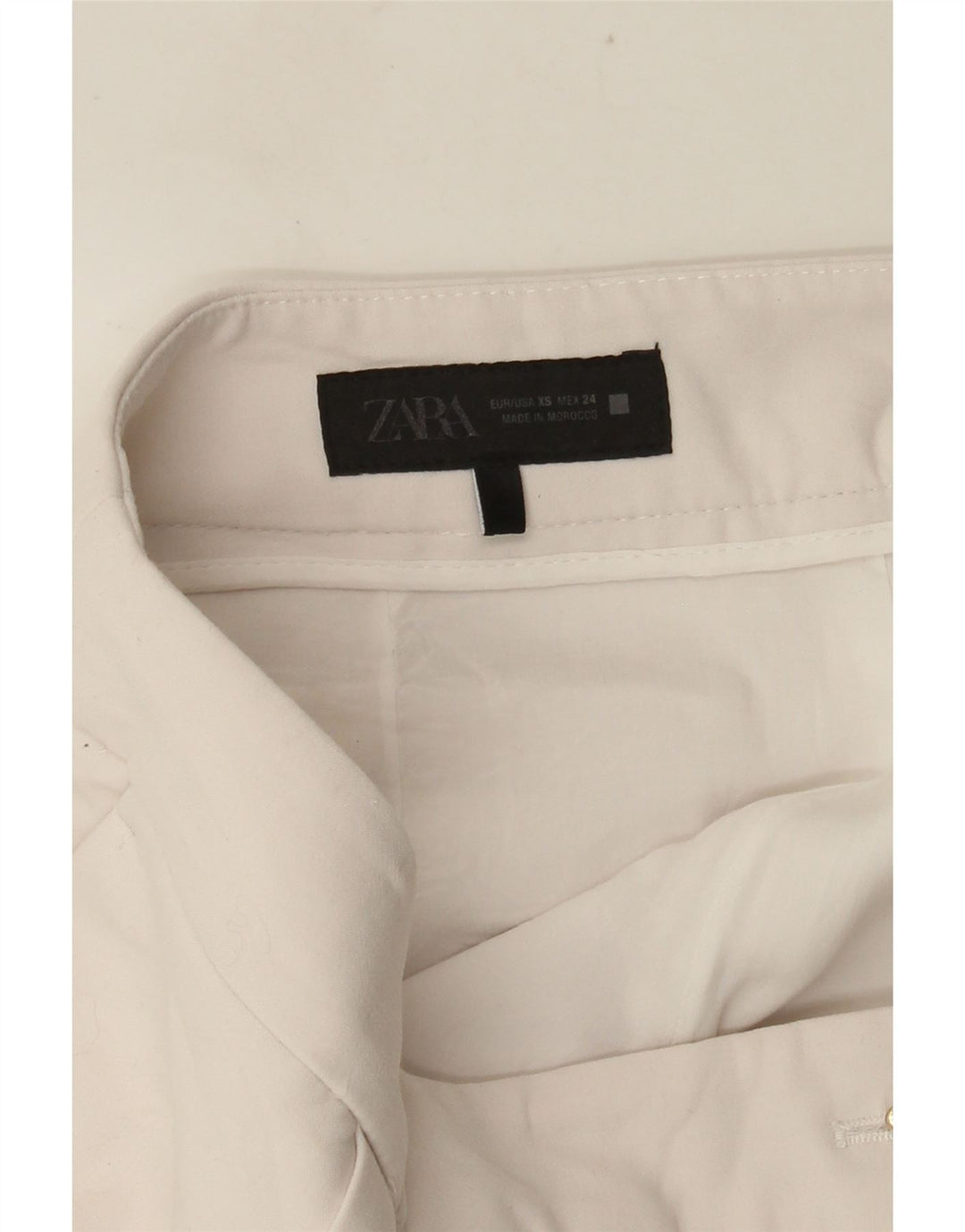 Zara Womens Skort UK 6 XS W30 White Viscose