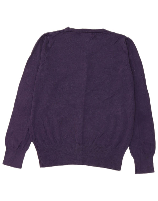 Marks & Spencer Womens Cardigan Sweater UK 12 Medium Purple Viscose