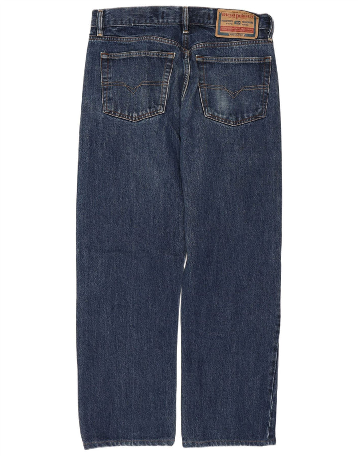 DIESEL Mens Straight Jeans W32 L26 Blue Cotton