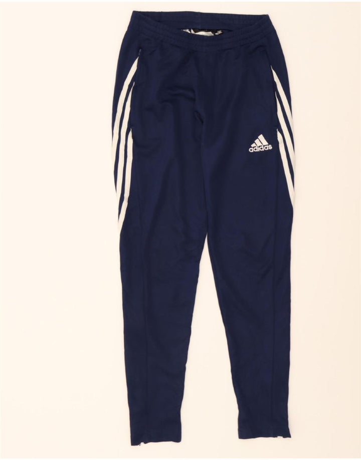 ADIDAS Mens Tracksuit Trousers Medium Navy Blue Polyester Vintage Adidas and Second-Hand Adidas from Messina Hembry 