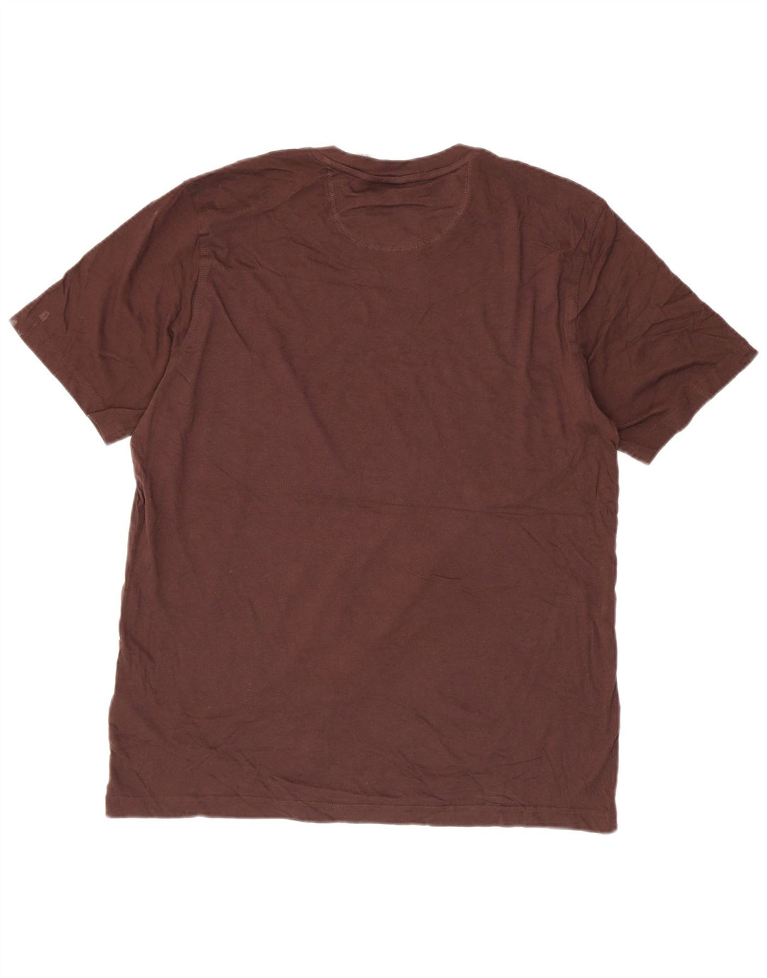 Adidas Mens T-Shirt Top Large Brown Cotton