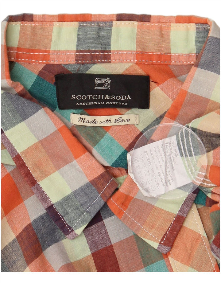 Scotch & Soda Mens Shirt 2XL Multicoloured Check Cotton