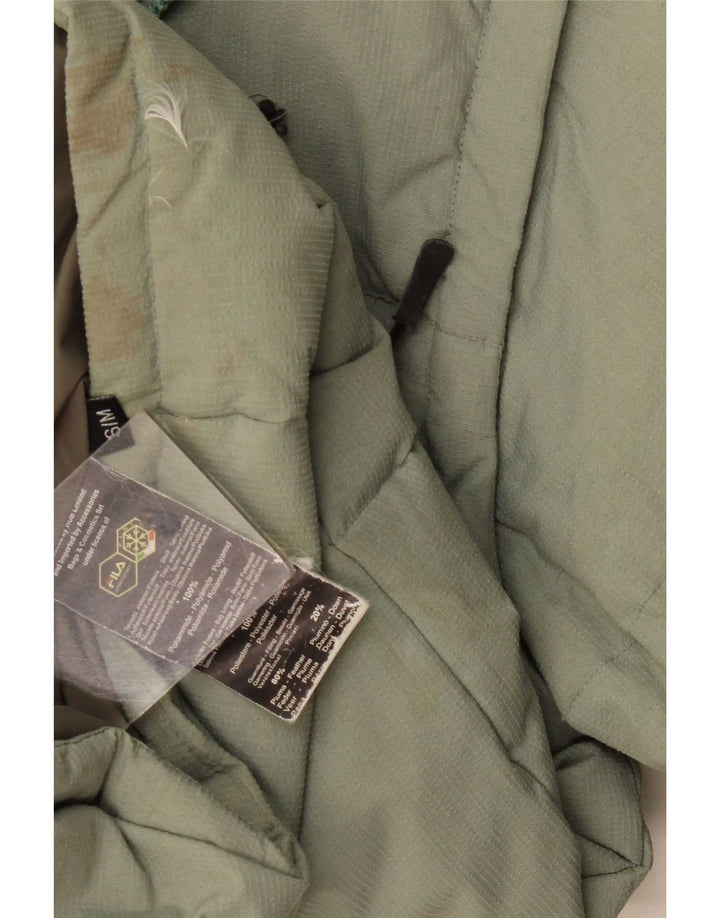 Fila Mens Padded Jacket UK 36 Small Green Polyamide