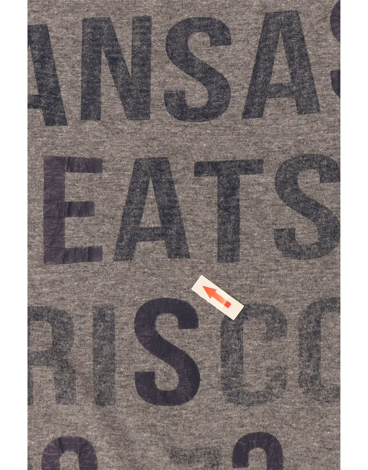 Lee Mens Slim Fit Graphic T-Shirt Top XL Grey Cotton