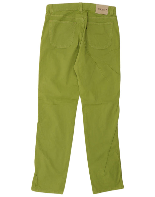 JECKERSON Mens Tapered Casual Trousers W34 L33 Green Cotton