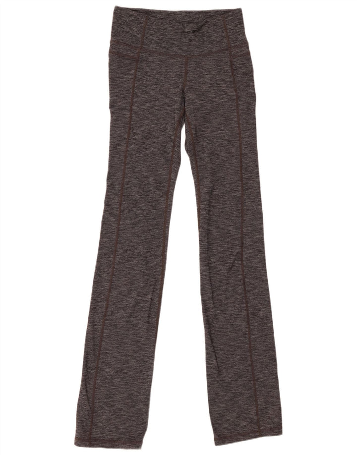ATHLETA Womens Leggings UK 8 Small  Grey Flecked Nylon