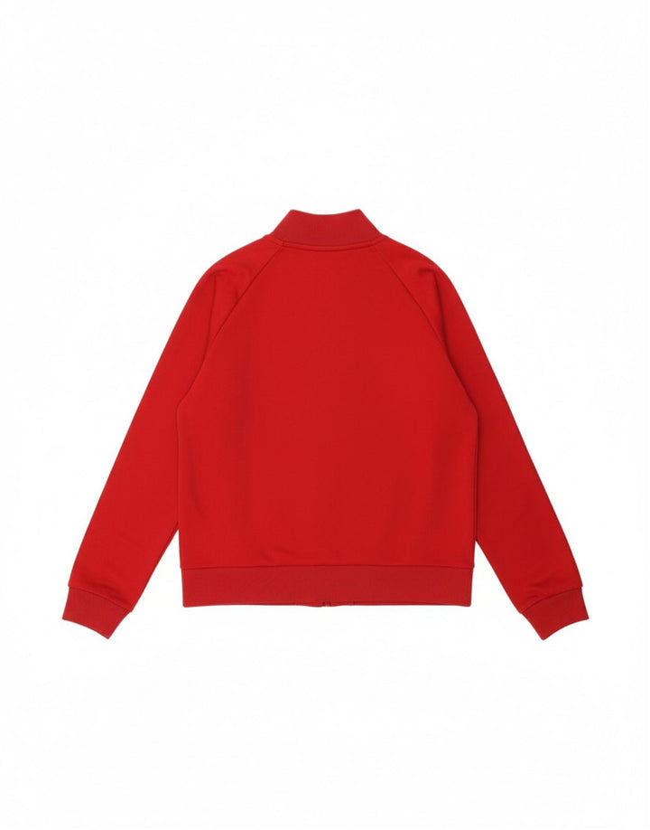 ELLESSE Womens Graphic Tracksuit Top Jacket UK 14 Medium Red Colourblock