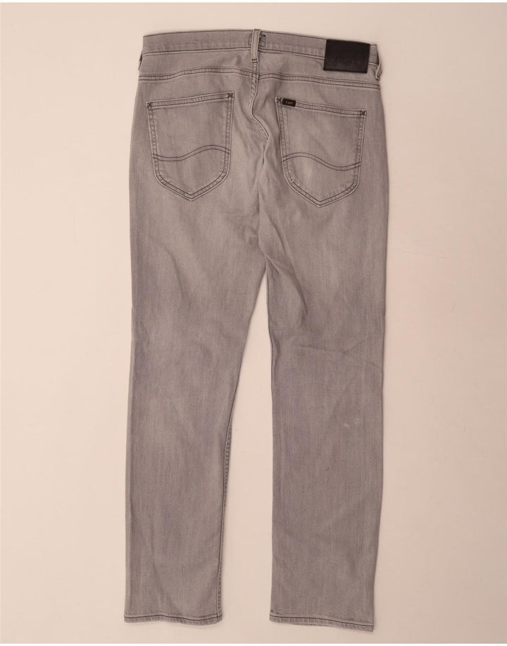 LEE Mens Powell Slim Jeans W33 L32 Grey Cotton