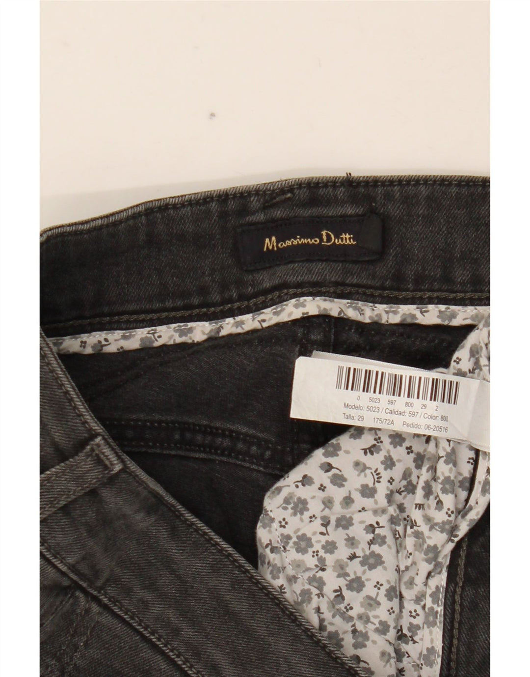 Massimo Dutti Womens Slim Jeans W29 L33 Grey Cotton