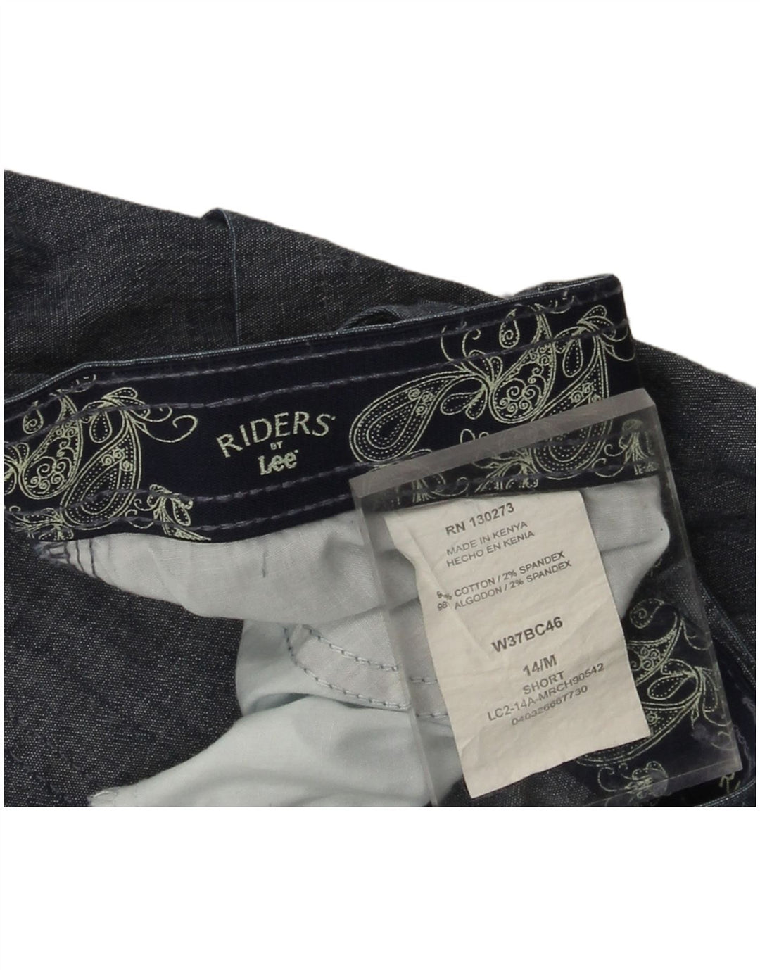 LEE Womens Riders Casual Shorts US 14 XL W36  Blue Cotton