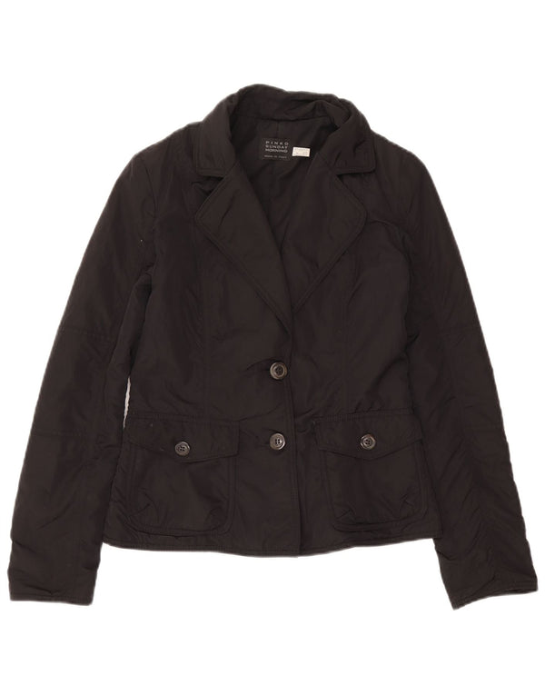 Pinko Womens 2 Button Blazer Jacket UK 8 Small Black Polyamide