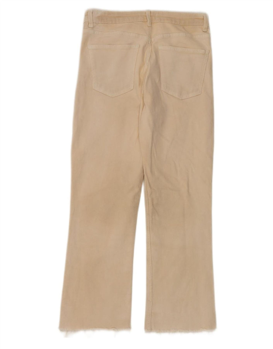Zara Womens Bootcut Casual Trousers EU 40 Medium W30 L26 Beige
