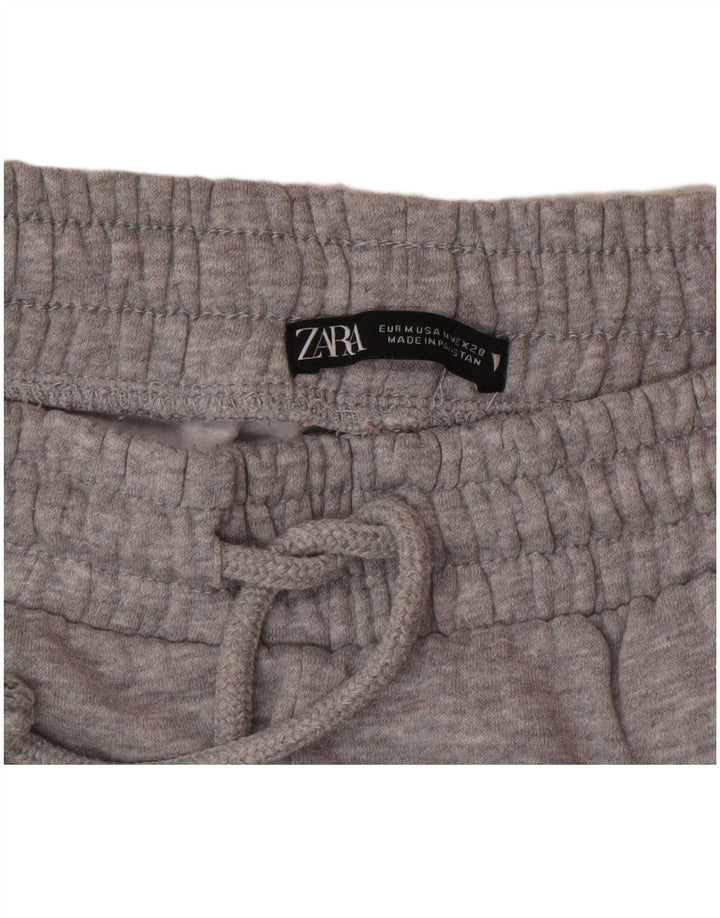 Zara Womens Tracksuit Trousers Joggers UK 12 Medium  Grey Flecked Polyester
