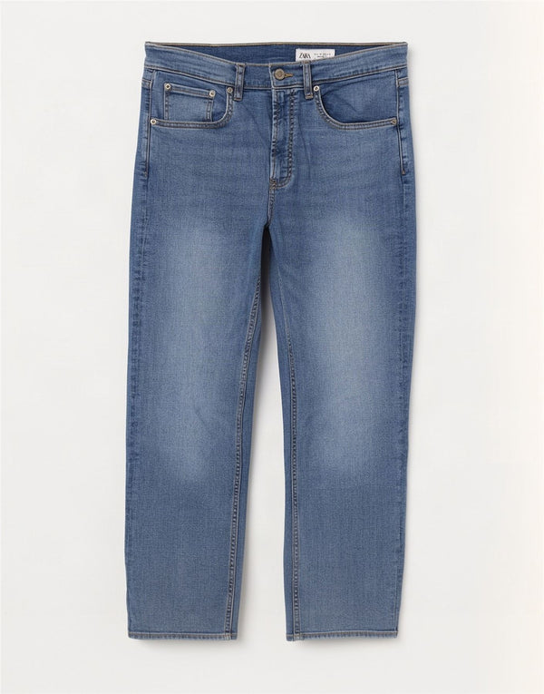 Zara Womens Straight Jeans EU 40 Medium W30 L27 Blue