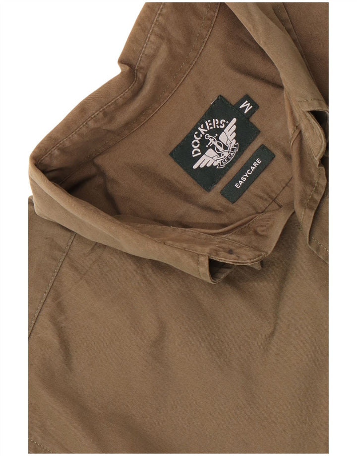 Dockers Mens Easy Care Shirt Medium Khaki