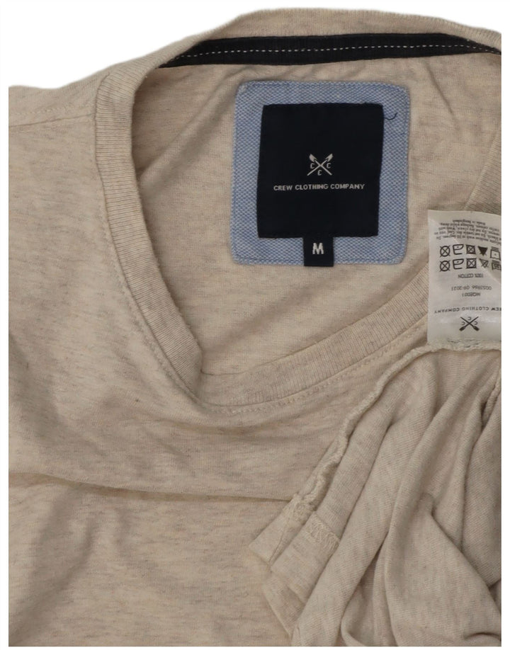 Crew Clothing Mens T-Shirt Top Medium Grey Flecked Cotton
