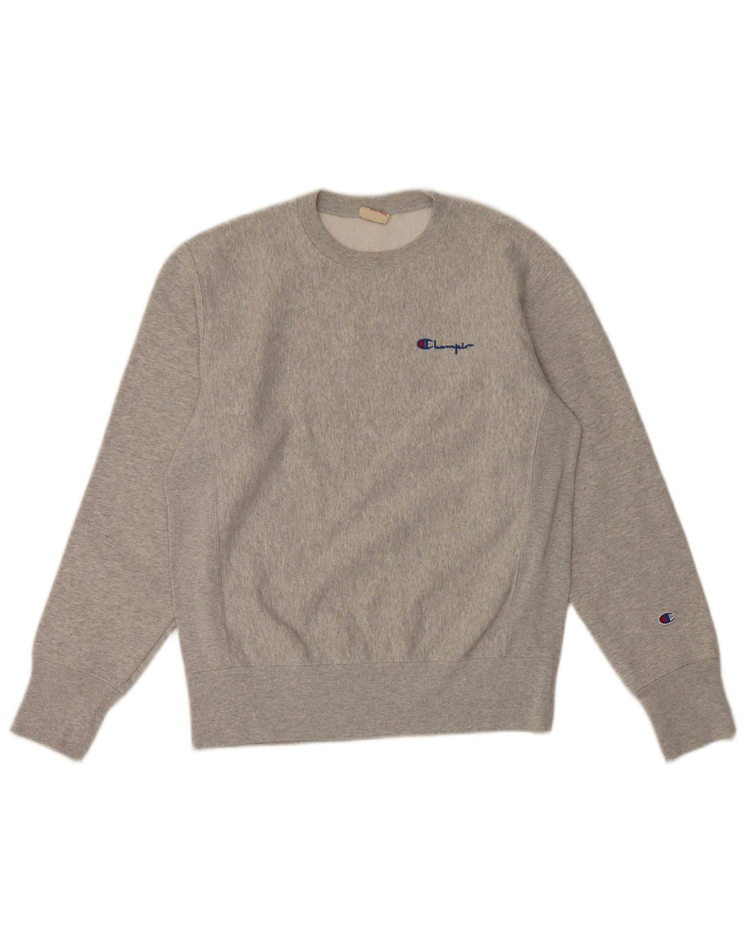 Champion Mens Sweatshirt Jumper Medium Grey Cotton