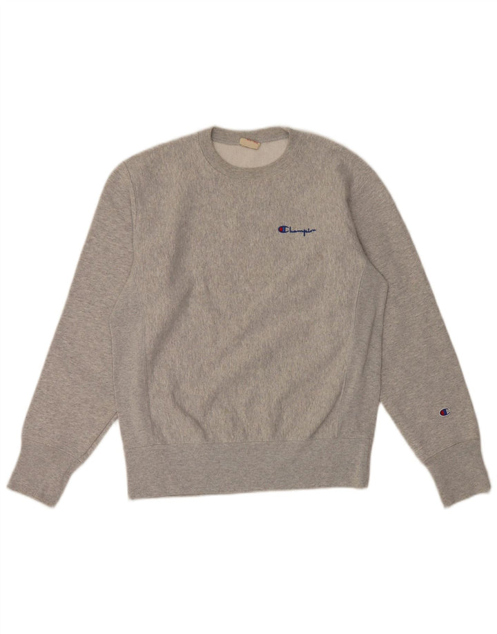 Champion Mens Sweatshirt Jumper Medium Grey Cotton