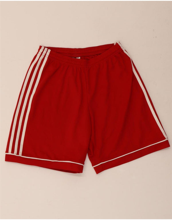 Adidas Mens Aeroready Relaxed Fit Sport Shorts Small Red Polyester