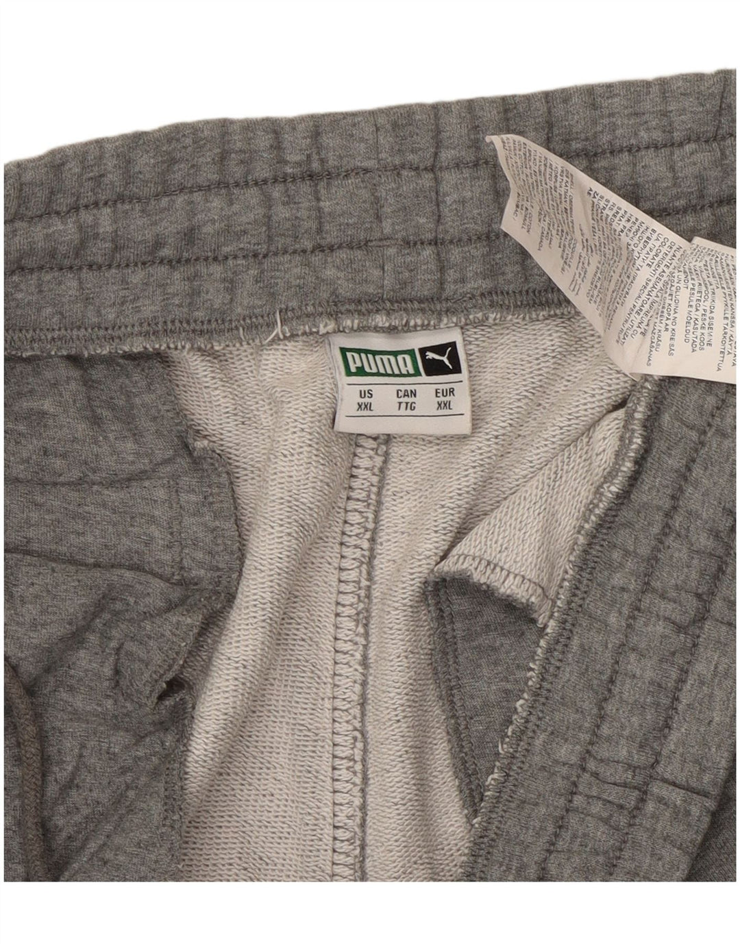 PUMA Mens Tracksuit Trousers Joggers 2XL  Grey Cotton