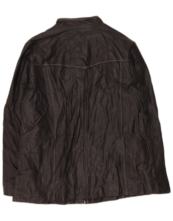 Persona Womens Leather Jacket Size 21 Medium Black