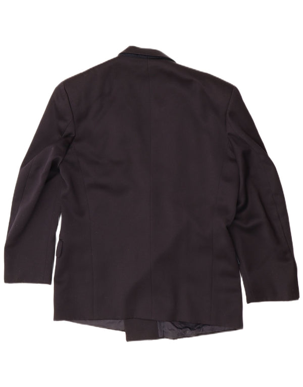 Hugo Boss Mens Double Breasted Blazer Jacket EU 48 Medium Navy Blue