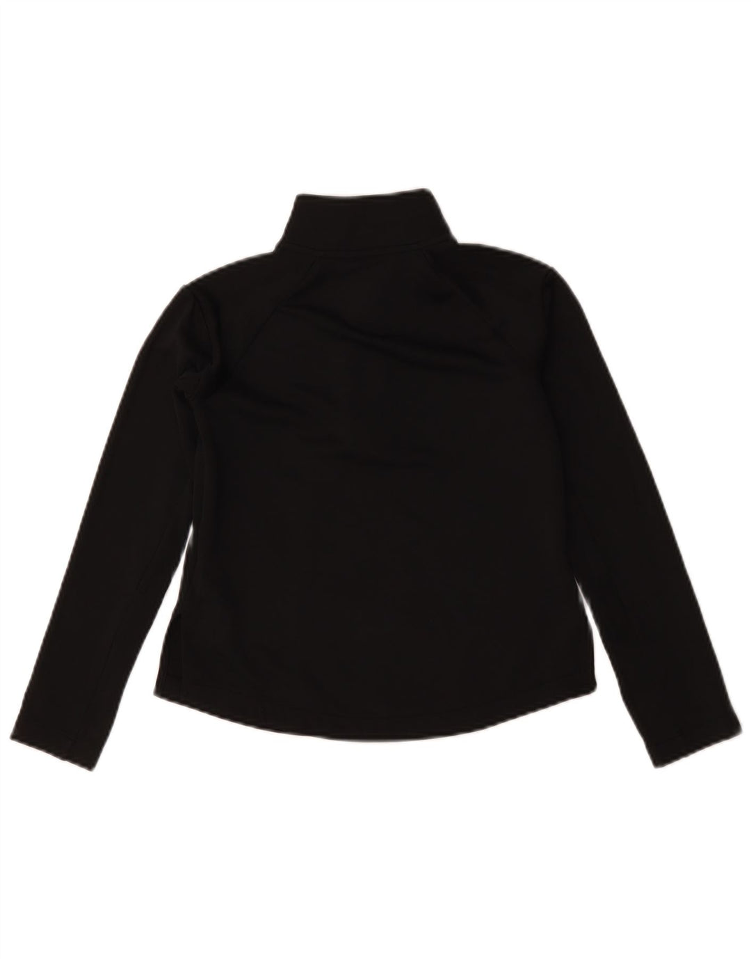 Nike Girls Dri Fit Zip Neck Pullover Tracksuit Top 8-9 Years Small Black