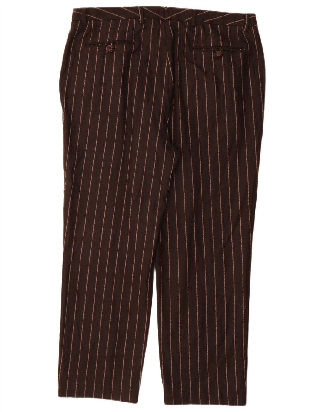 VERSACE Womens Versus Casual Trousers IT 52 2XL W38 L29 Brown Striped