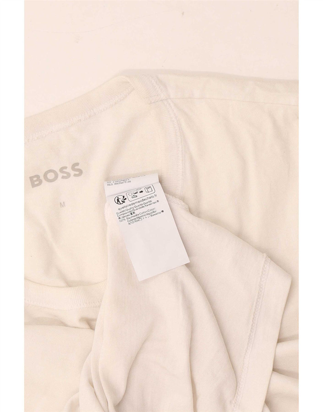 Hugo Boss Mens T-Shirt Top Small White Cotton