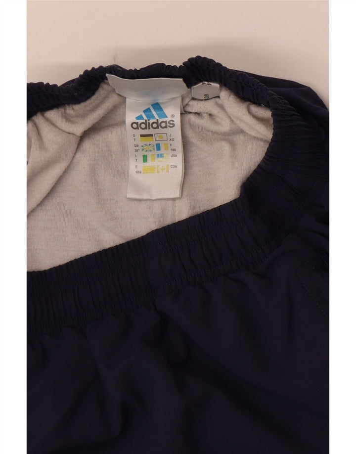 Adidas Mens Tracksuit Trousers Joggers Large  Navy Blue Polyester