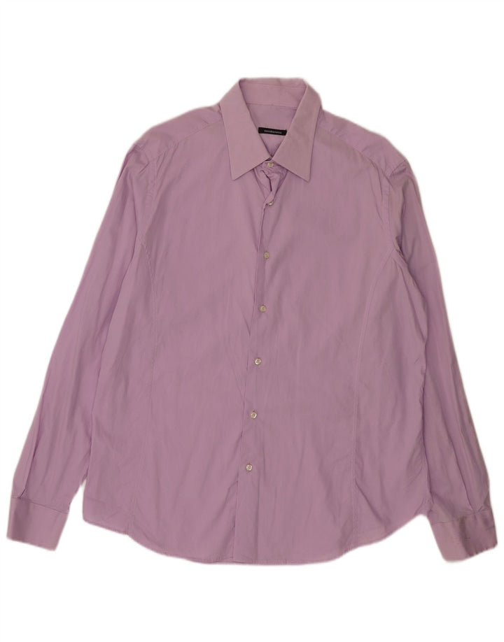 Roccobarocco Mens Shirt XL Purple Cotton