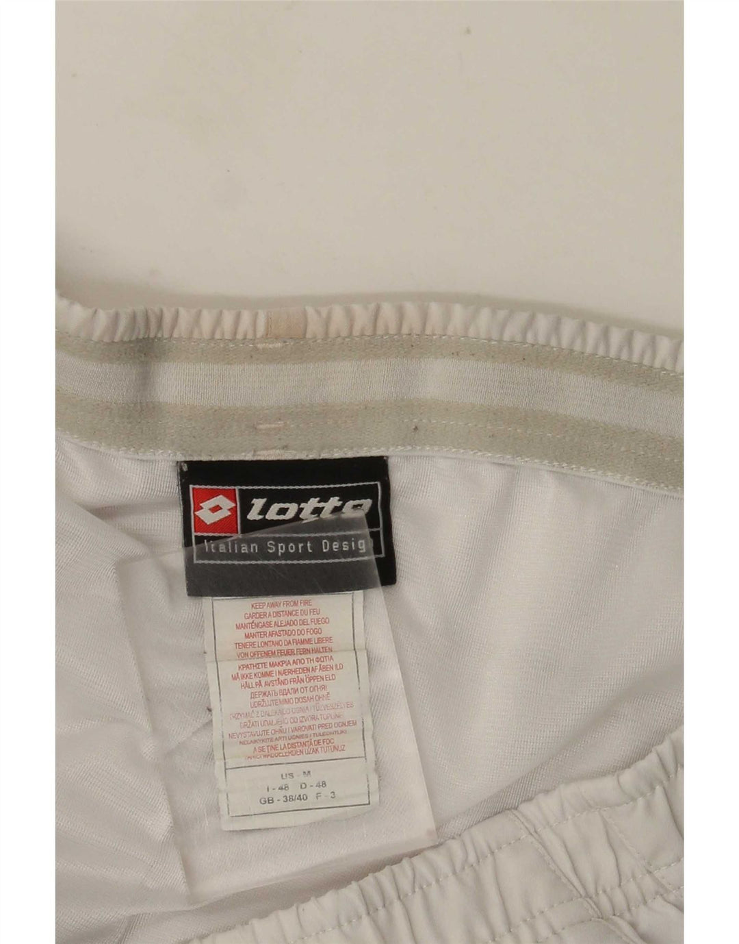 Lotto Mens Sport Shorts UK 38/40 Medium  White Polyester