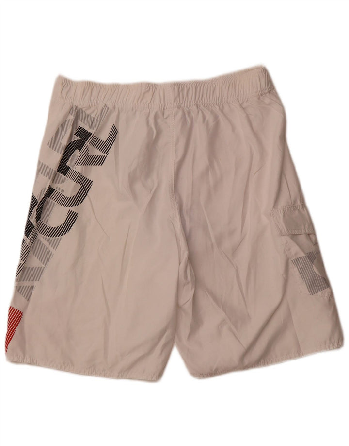RIP CURL Mens Graphic Swimming Shorts Medium White Colourblock Polyester