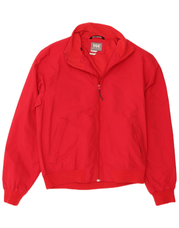 Helly Hansen Mens Bomber Jacket UK 38 Medium Red Nylon