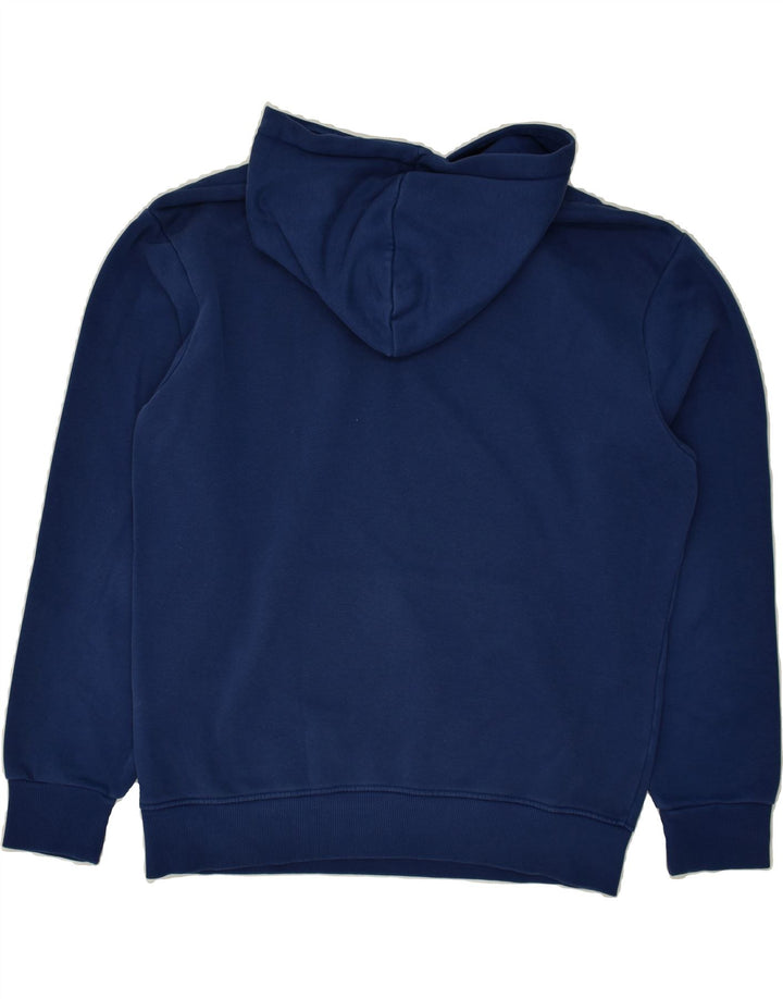 PUMA Mens Graphic Hoodie Jumper Medium Navy Blue Vintage Puma and Second-Hand Puma from Messina Hembry 