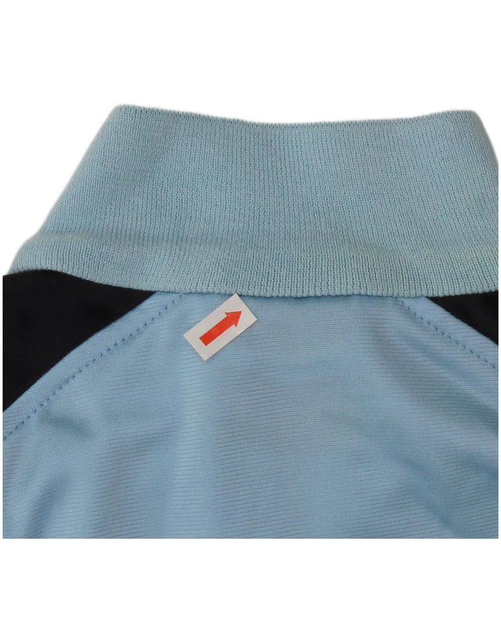 Adidas Boys Graphic Tracksuit Top Jacket 15-16 Years Blue Colourblock