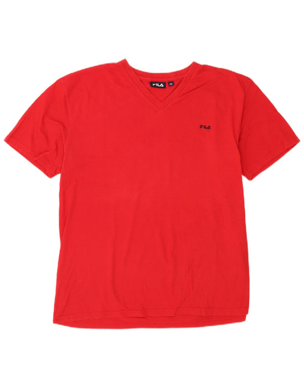 Fila Mens T-Shirt Top 2XL Red