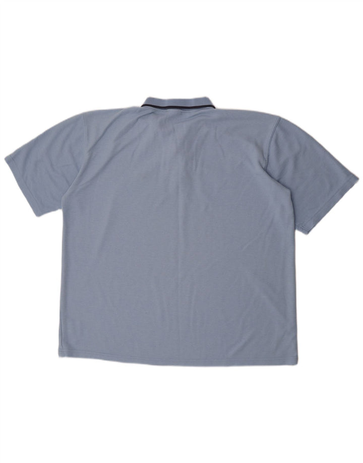Umbro Mens Polo Shirt 2XL Blue Polyester