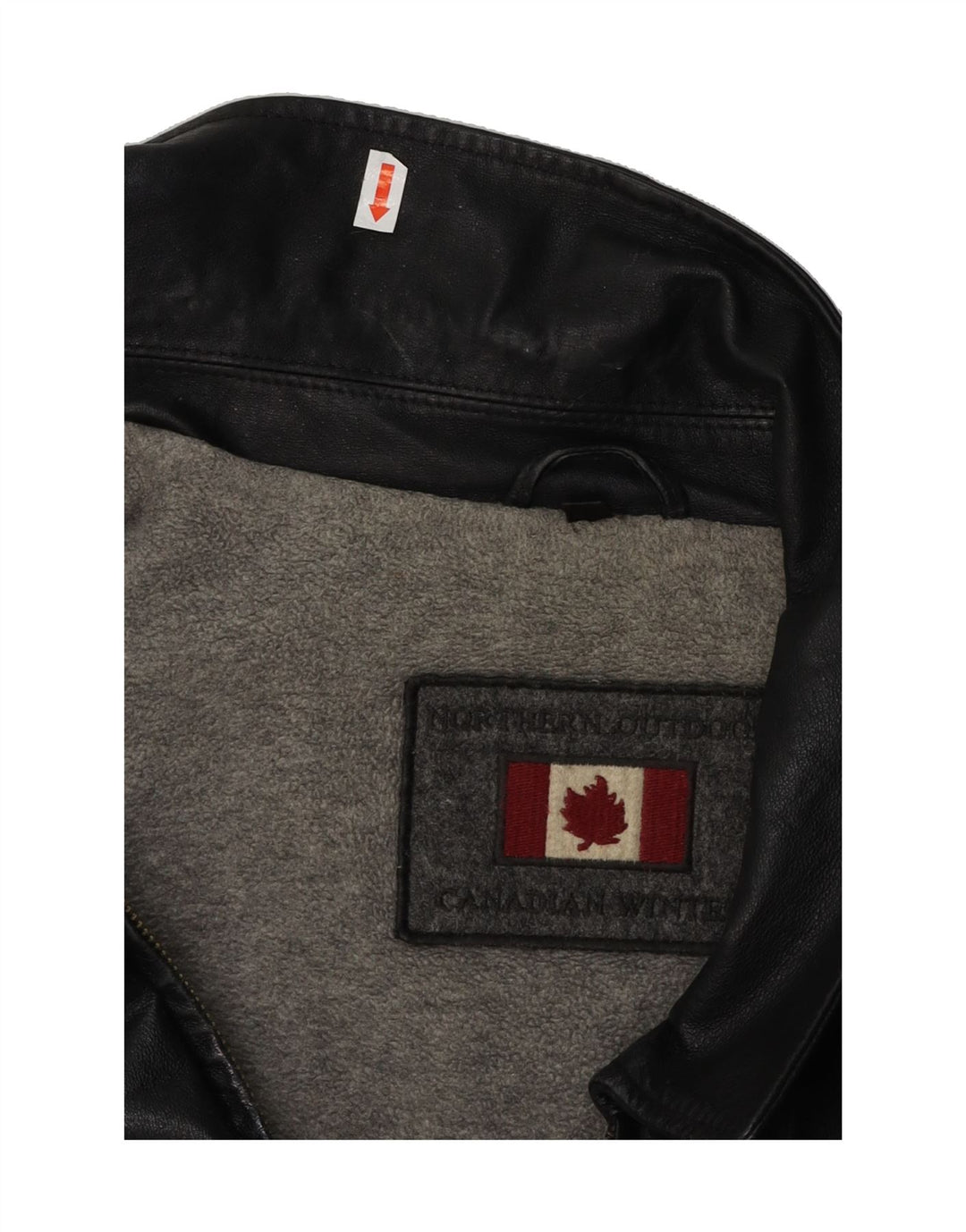CANADIAN Mens Leather Jacket UK 42 XL Black Leather Vintage Canadian and Second-Hand Canadian from Messina Hembry 