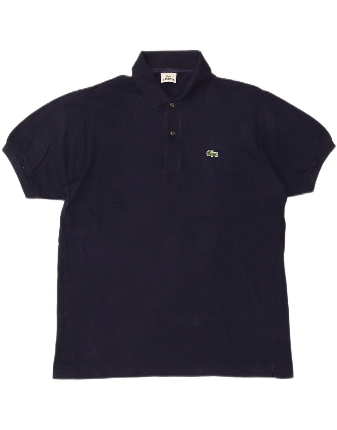 LACOSTE Mens Polo Shirt Size 5 Large Navy Blue Cotton