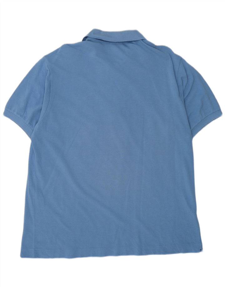 LACOSTE Mens Polo Shirt Size 6 XL Blue Cotton